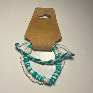 Teal bracelet set⚡️🌴